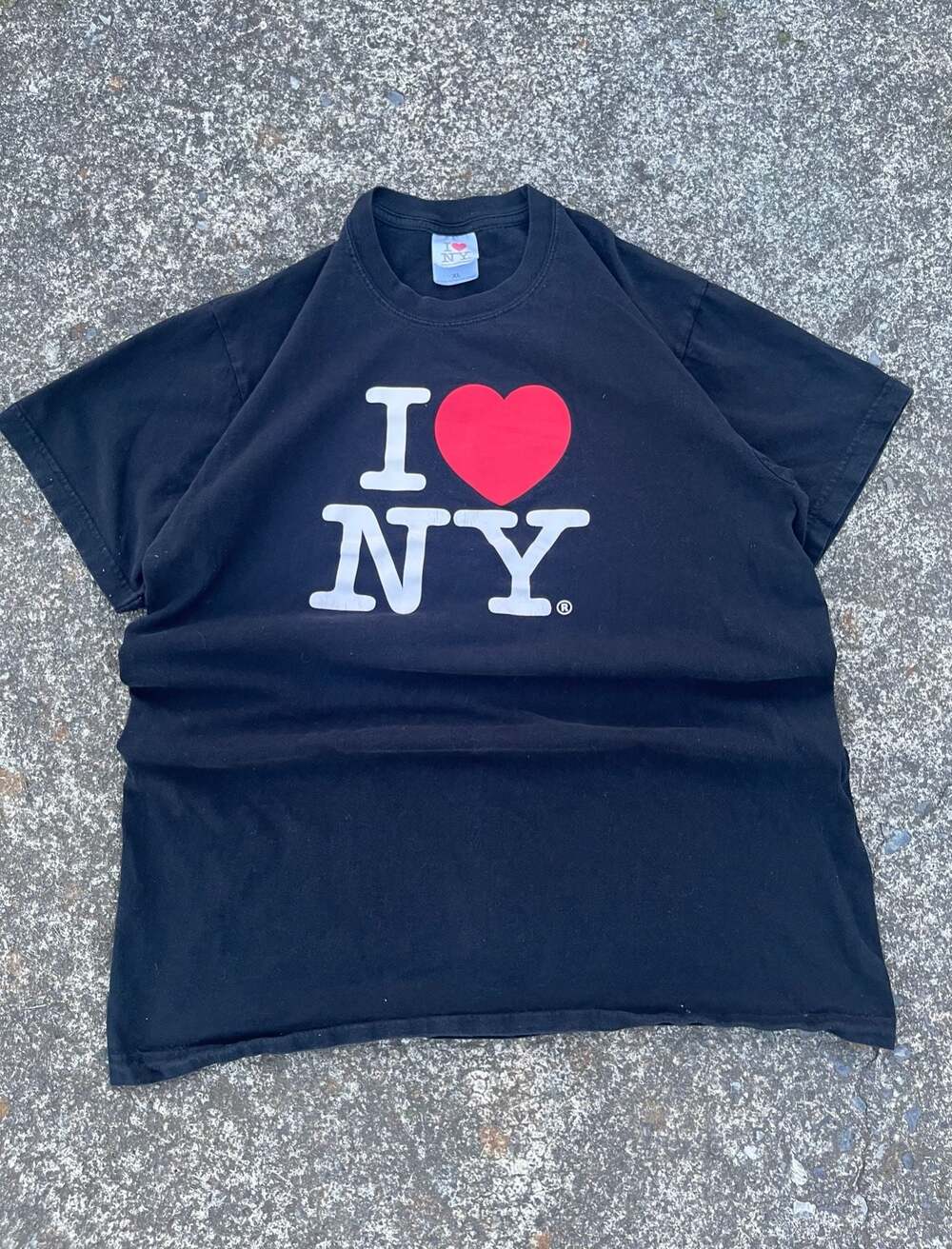 I Love NY T-Shirt Black Size M